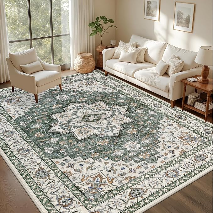 5x7 Area Rugs Living Room: Washable Rug by EXPEDIX