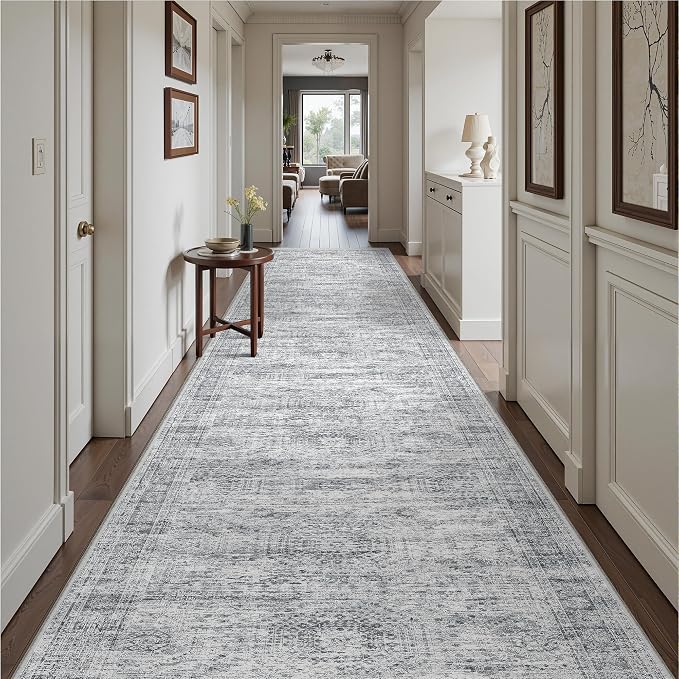 3x16 Runner Rug Non Slip, Washable Hallway Runner Rug, Living Room, Extra Long - Image 4