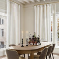 102 Inch Long Linen Curtains Extra Wide 70 Inch Width Natural | Pinch Pleated by Twodrapes