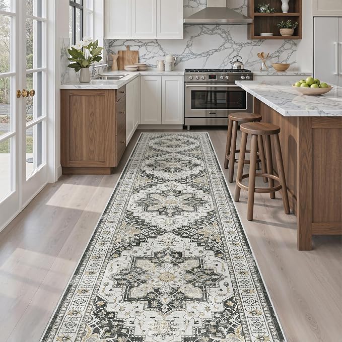 Madane Hallway Runner Rug 2'6''x12' Kitchen Runners Vintage, Entryway and by Madane