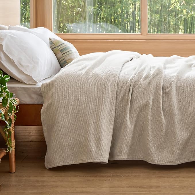 Bedsure GentleSoft 100% Cotton Blanket Full Size - Image 8