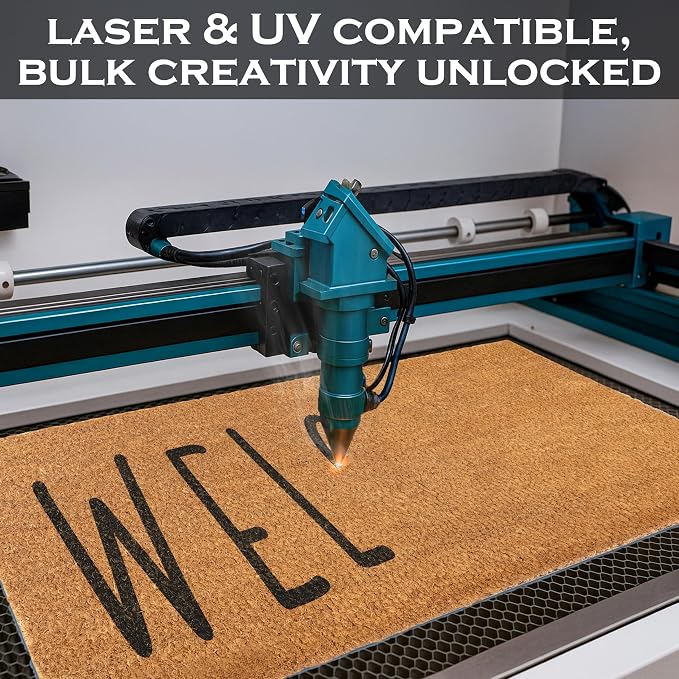 Blank Doormat Coir 30x17 Inch for Screen Printing, Welcome Mat Outdoor 1pk | - Image 4