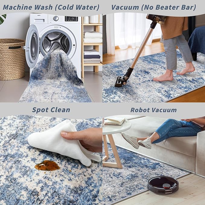 3x10 ft Long Hallway Runner Rug Non-Slip Washable Kitchen Floor Rug - Image 7