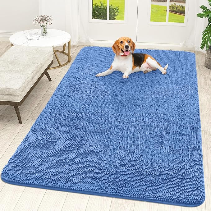 OLANLY Dog Door Mat for Muddy Paws 70x46, Super Absorbent Chenille Mud Mat | by OLANLY