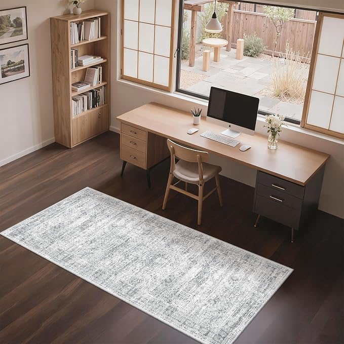 3x6 Runner Rug Non Slip, Washable Hallway Runner Rug, Nursery Room, Soft Runner - Image 3