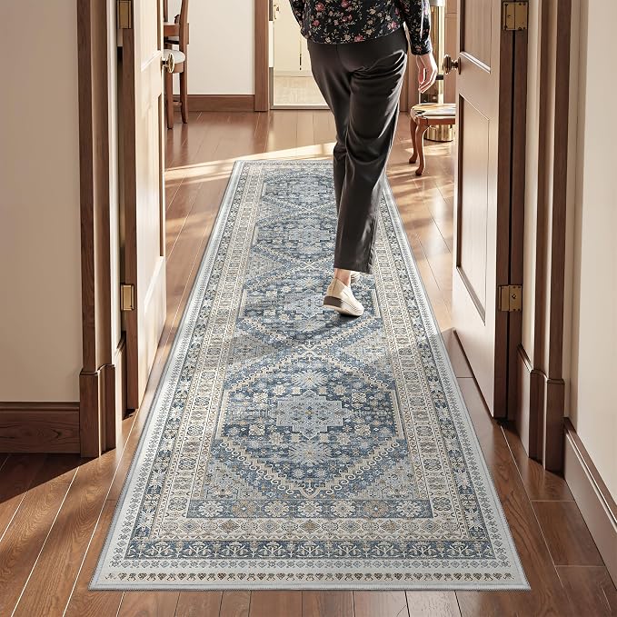 Runner Rug 2x8 Runners for Hallways Non Slip Washable, Low Pile Soft Hallway - Image 4