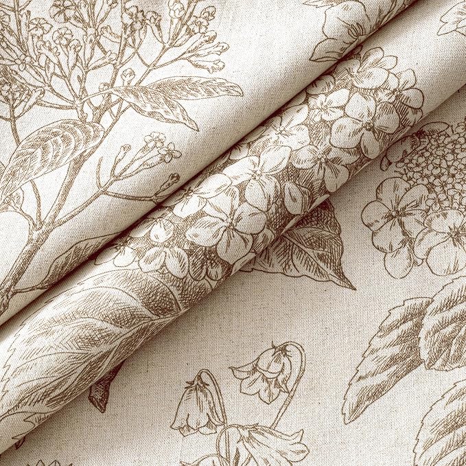 Set of 2 Decorative Floral Pillow Covers 16x16 Inch Light Brown | Neutral - Image 2