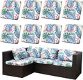 8PCS Patio Cushion Covers.Patio Furniture Couch SeatSlipcovers | Washable by SUKAIKEQA