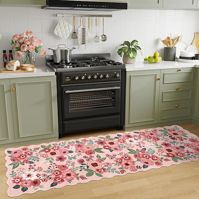DUKINO 2x10 Runner Rug for Hallway, Washable Kitchen Rug Non Slip, Low Pile - Image 5