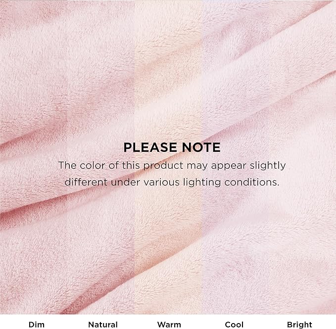 Bedsure GentleSoft Pink Fleece Blanket - 300GSM Soft Lightweight Plush Cozy Blankets for Bed, Sofa, Couch, Travel, Camping, 50x70 inches
