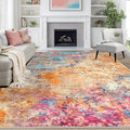 9x12 Area Rugs for Living Room Washable Bedroom Dining Room Colorful | Modern by Aelenmu