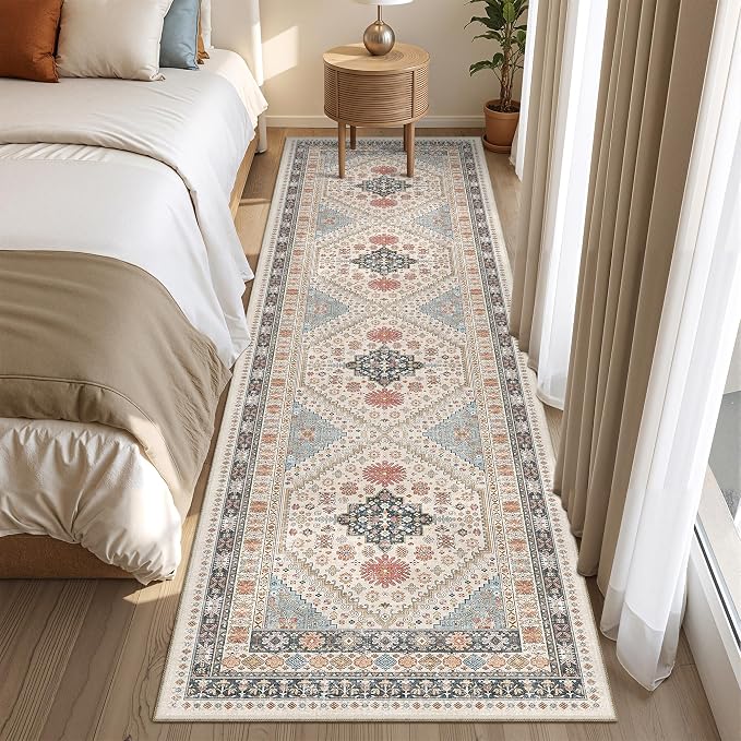 Runner Rug 2x8 Runners for Hallways Washable Rugs, Non Slip Low Pile Soft - Image 4