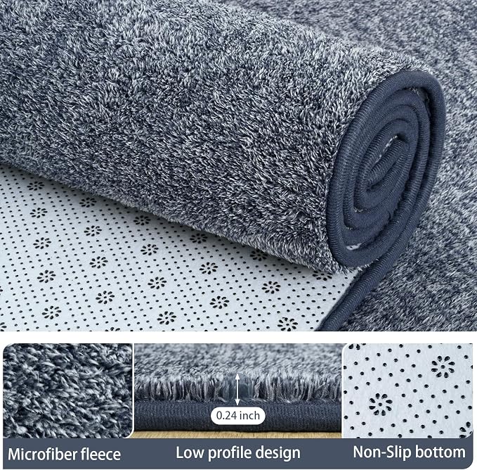 6x9 Area Rugs for Living Room Non Slip Dorm Bedroom Rug, Minimalist Washable - Image 4