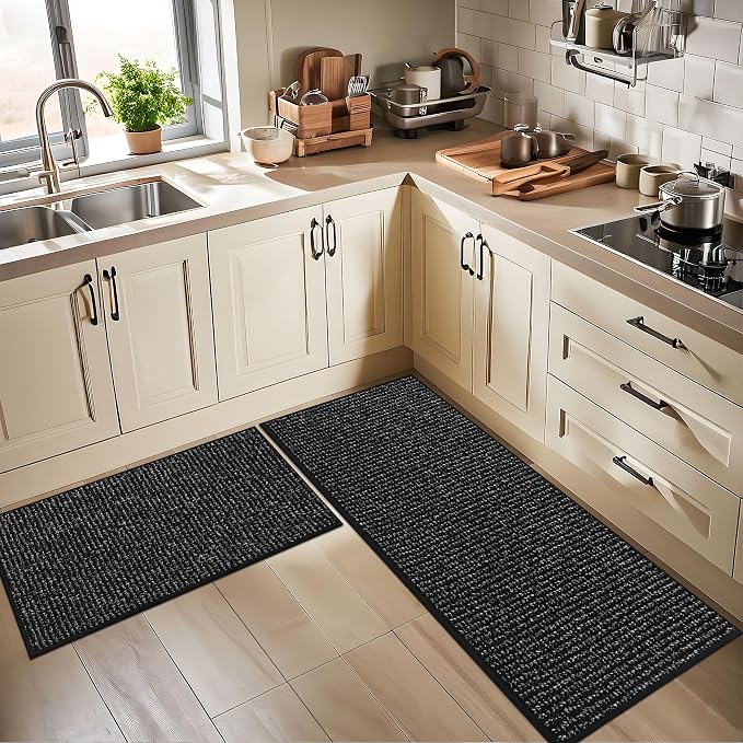 BEQHAUSE Kitchen Rugs and Mats 2PCS Non-Slip, Machine Washable Rugs - Image 8