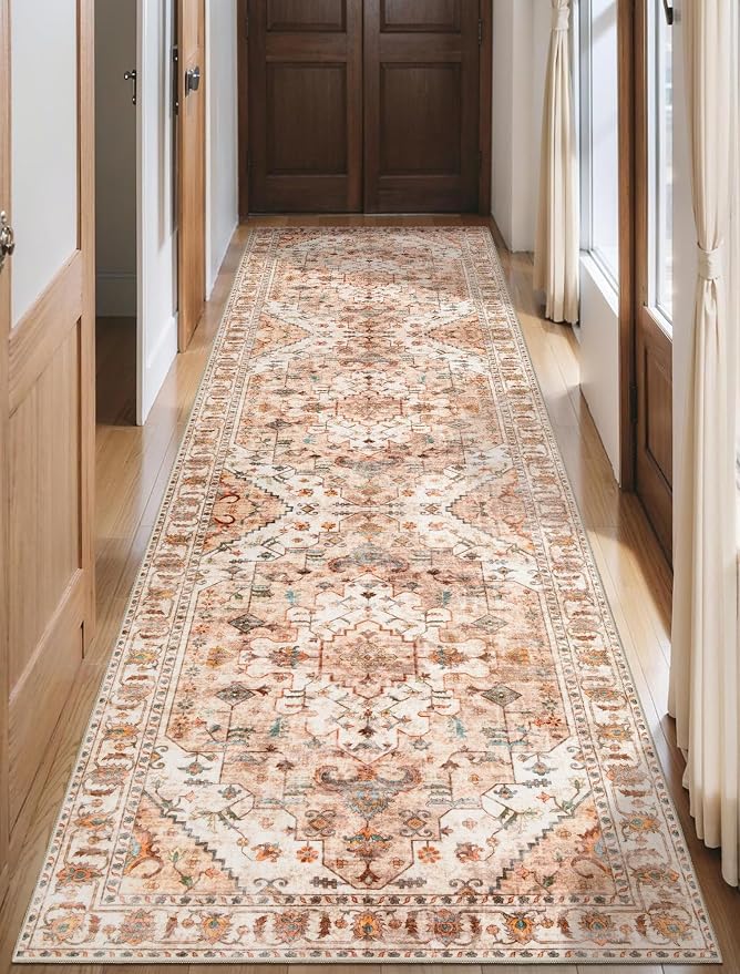 SERISSA 2'6"x10' Washable Non Slip Boho Runner Rug by SERISSAHomeDecorCollection
