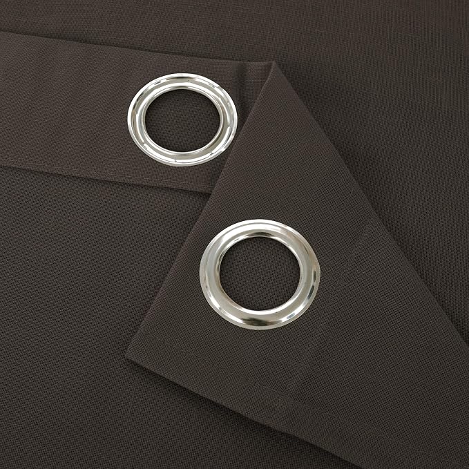 YoungsTex Extra Long Brown Linen Curtains 95 Inch Length - Image 9