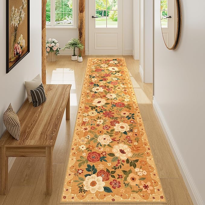 DUKINO 2x8 Runner Rug, Washable Runner Rug by DUKINO