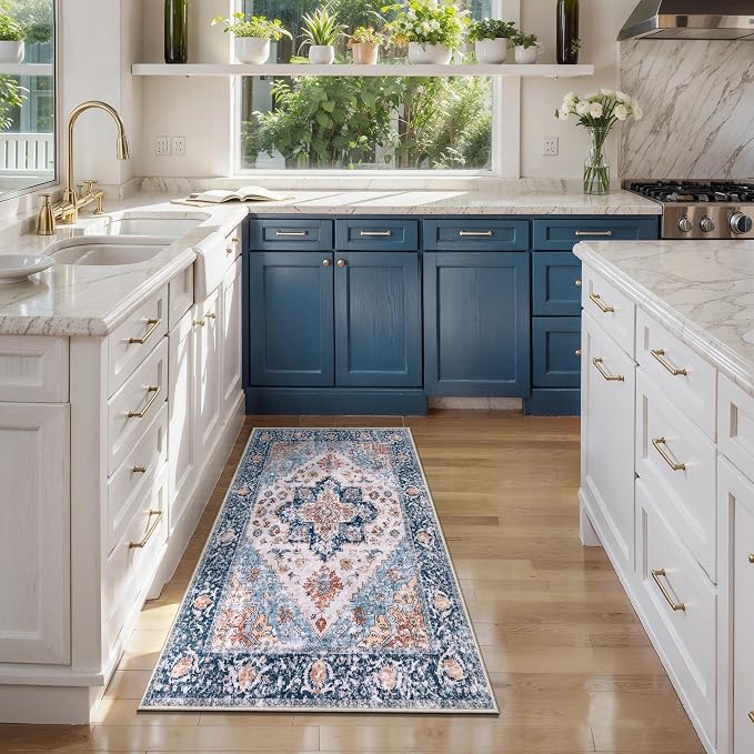 SERISSA 2x4 Washable Non Slip Boho Runner Rug - Image 2