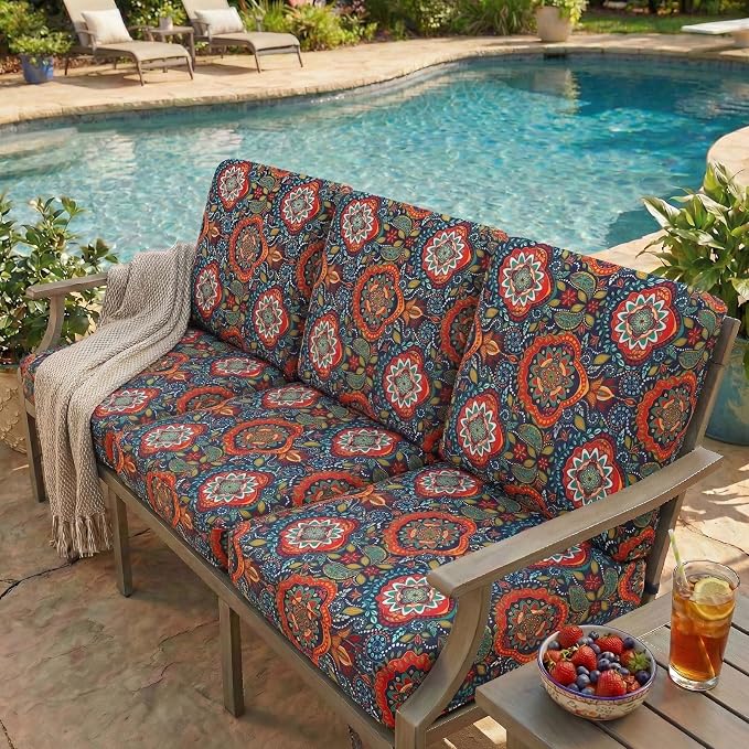 Printed Couch Cushion Covers, Floral Cushion Covers, Magic Sofa Covers Washable - Image 7