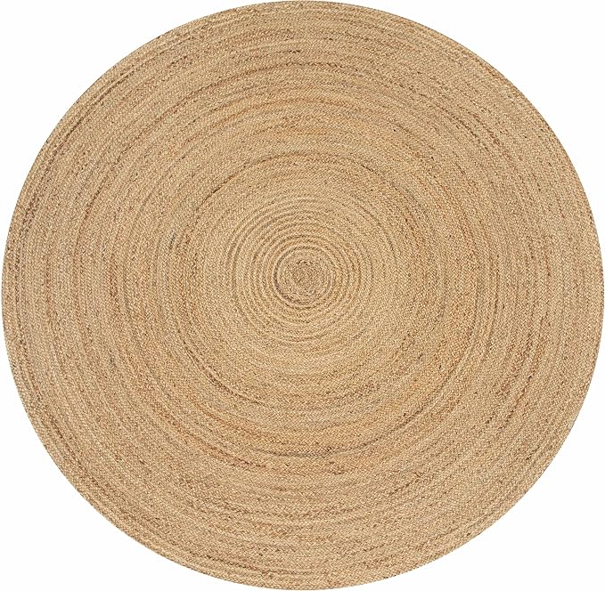 Hausattire Jute Braided Round Rug, 3 ft | 100% natural jute, hand woven - Image 3