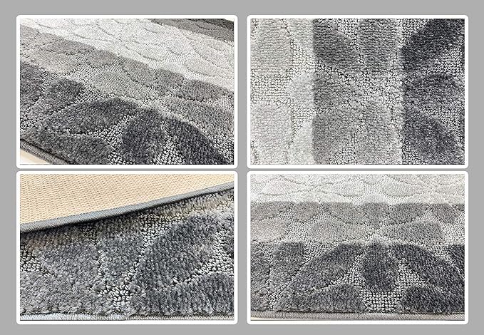 20 Ft Gray Extra Long Hallway Runner Rug, Non Slip Washable, Pet Friendly | - Image 6