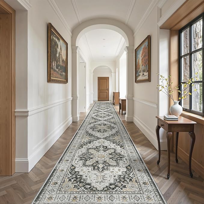 Madane Hallway Runner Rug 3x18 Washable Kitchen Runners 18ft, Soft Low-Pile - Image 2