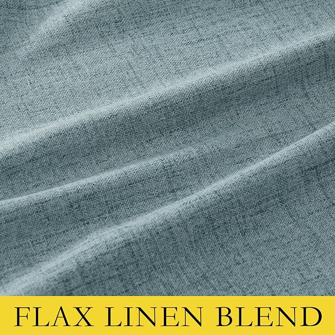 NICETOWN 100% Absolutely Blackout Linen Curtains - Image 8