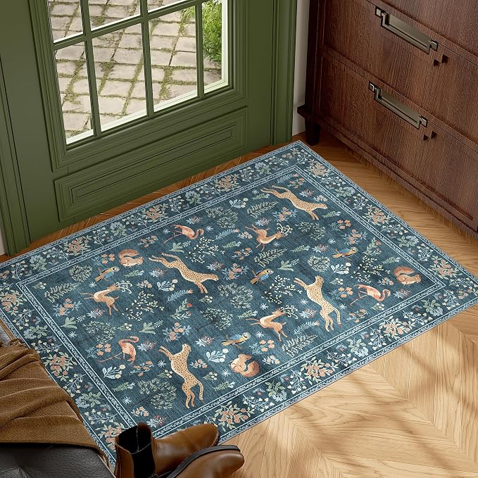 DUKINO 2x3 Entryway Rug, Washable Door Mat Animal Rug - Image 9