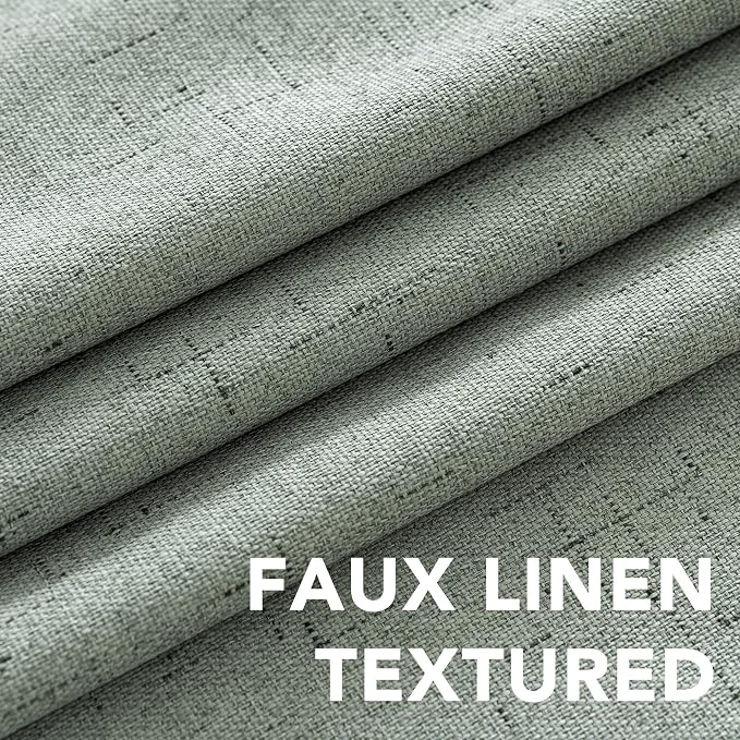 H.VERSAILTEX Linen Curtains 100% Blackout Curtains - Image 4