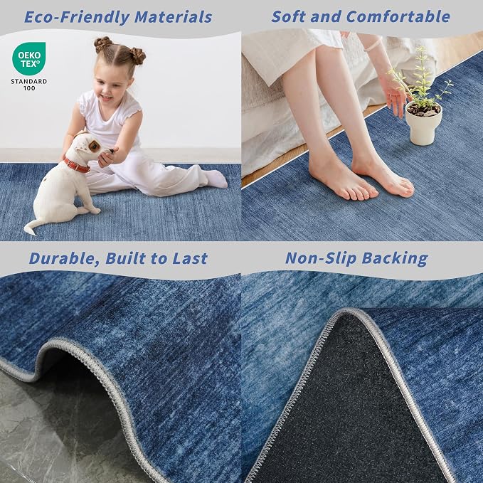 3x10 ft Long Hallway Runner Rug – Non-Slip Washable Kitchen Floor Rug - Image 5