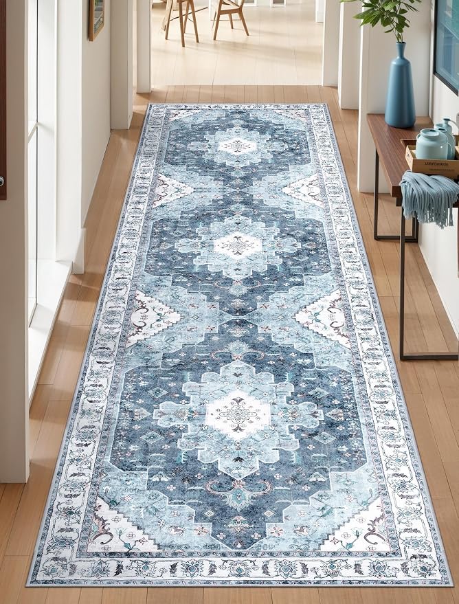SERISSA 2'6"x8' Washable Non Slip Boho Runner Rug - Image 7
