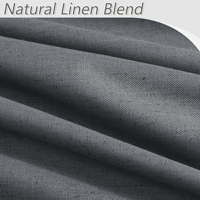 100% Blackout Curtains 102 Inch Length 2 Panels Set - Image 3
