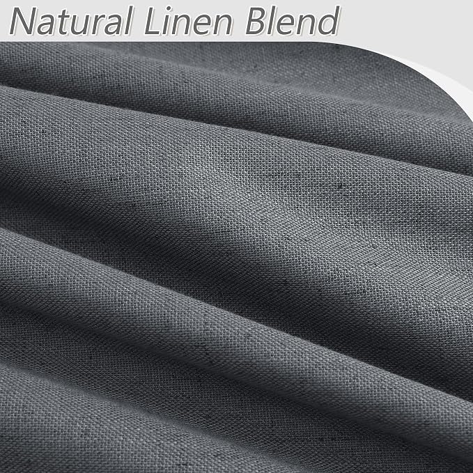 100% Blackout Curtains 84 Inch Length 2 Panels Set - Image 3