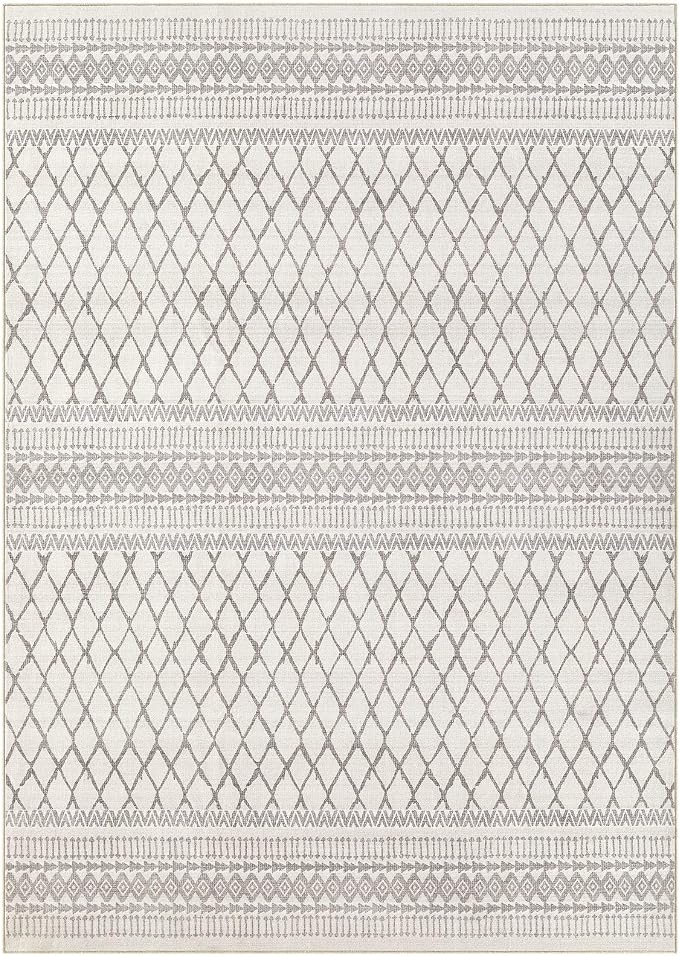 cotiled Boho 5x8 Area Rugs for Living Room: Soft Moroccan Washable Rug | Solve - Image 9