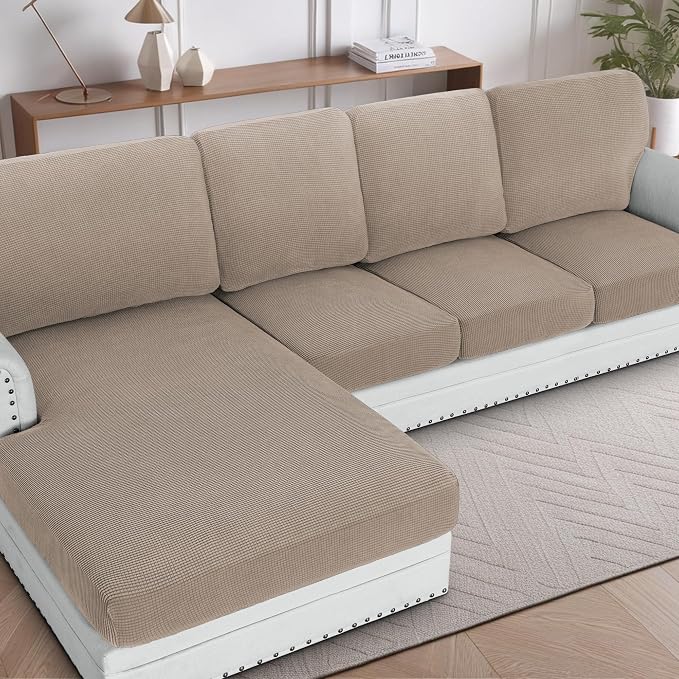 H.VERSAILTEX Backrest Cushion Covers Sectional Couch Back Cushion Covers by HVERSAILTEX