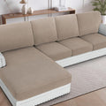H.VERSAILTEX Sectional Couch Covers 4 Pieces Sofa Seat Cushion Covers L Shape by HVERSAILTEX