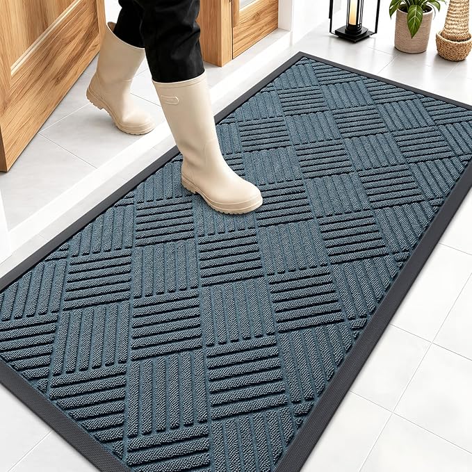 OLANLY Front Door Mat Outside Entrance 47x23, Waterproof Heavy-Duty Doormat | by OLANLY