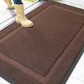 OLANLY Front Door Mat Outside 47x32, All-Season Heavy-Duty Rubber Doormat | by OLANLY