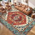 SERISSA 7x9 Washable Non Slip Boho Area Rug by SERISSAHomeDecorCollection