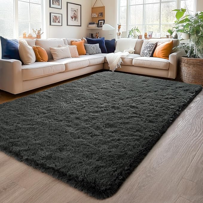 Chicrug Soft Area Rugs for Bedroom Living Room Plush Fluffy Rug 5x8 | Shag - Image 2