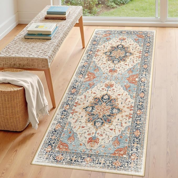RELEANY Washable Area Rug, Runner 3'x6', Water Repellent, Pet Friendly - Image 3