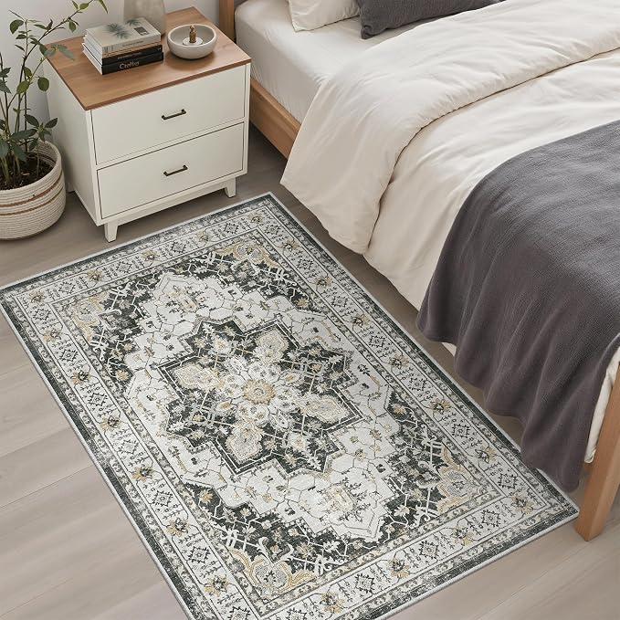 Madane Washable Entry Rug 3x4 Area Rugs - Image 3