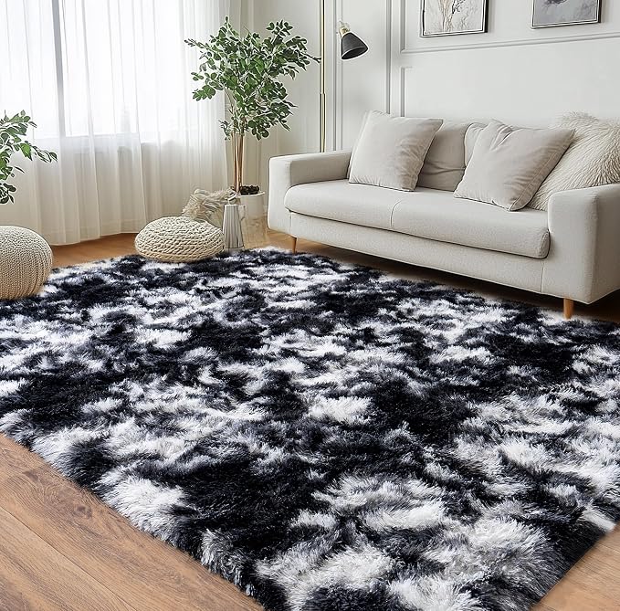 Super Fluffy Area Rug for Living Room 5x7, Shaggy Carpet - Image 8