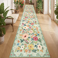 DUKINO 2x14 Runner Rug, Washable Long Kitchen Runner Rug Non Slip, Low Pile by DUKINO