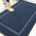 OLANLY Front Door Mat Outside 47x30, All-Season Heavy-Duty Rubber Doormat | Blue by OLANLY