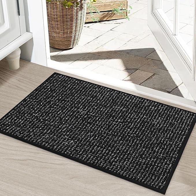 BEQHAUSE Dirt Trapper Door Mat 20" x 32", Non-Slip Washable Doormats, Low by BEQHAUSE