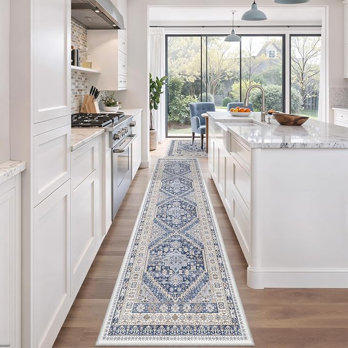 2x10 Runner Rug Non Slip, Washable Hallway Runner Rug, Laundry Room, Soft - Image 3