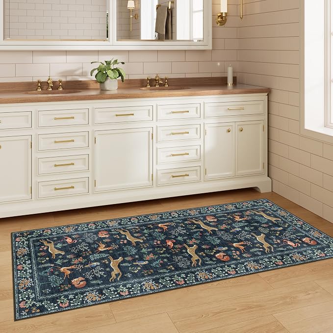 DUKINO 2x5 Rug for Hallway, Washable Animal Runner Rug Non Slip, Stain Resistant - Image 6