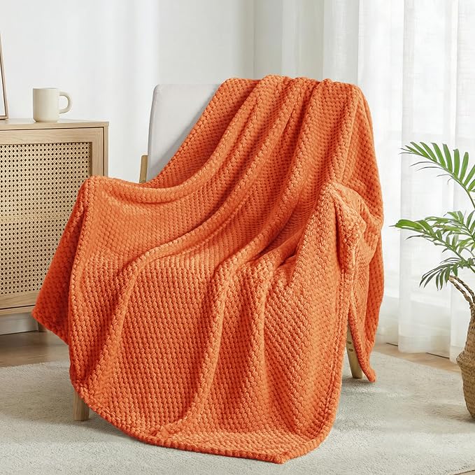 Exclusivo Mezcla Large Waffle Fleece Throw Blanket by ExclusivoMezcla