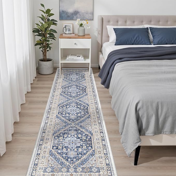 2x8 Runner Rug Non Slip, Washable Hallway Runner Rug, Nursery Room, Soft Runner - Image 3